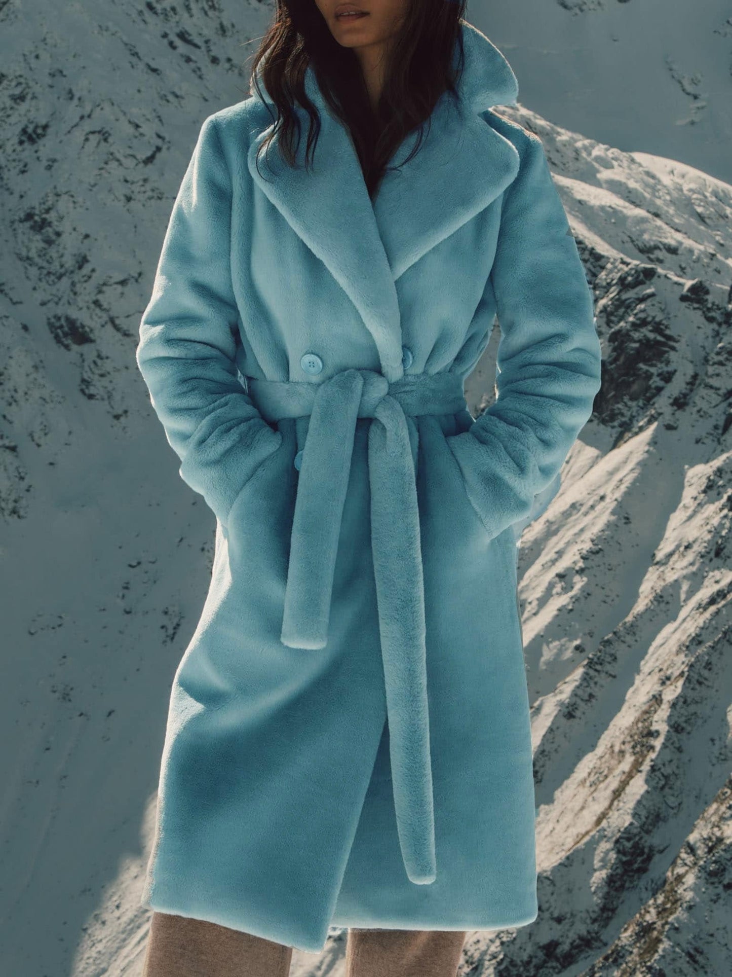 Variant image for Lång Vinterjacka Dam Varm Design Högkvalitativ Textil-4