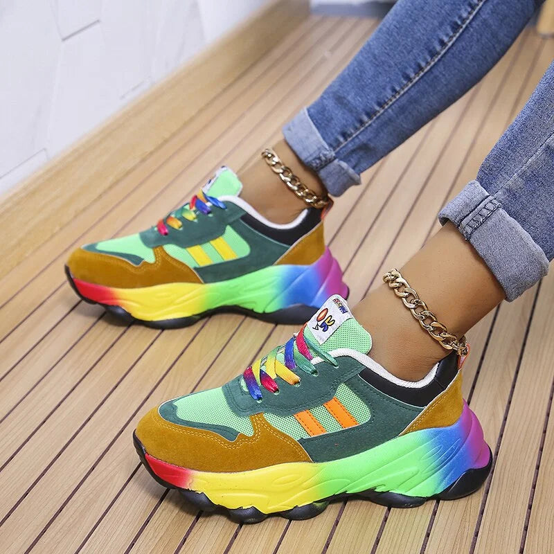 Unisex Sneakers i Syntetiskt Material – Modern Design för Komfort och Stil, Finns i Storlekar 36-45 8