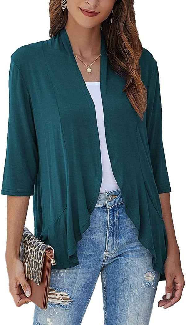 Variant image for Damjacka Öppen Front Mjuk Tyg med Modern Passform-55