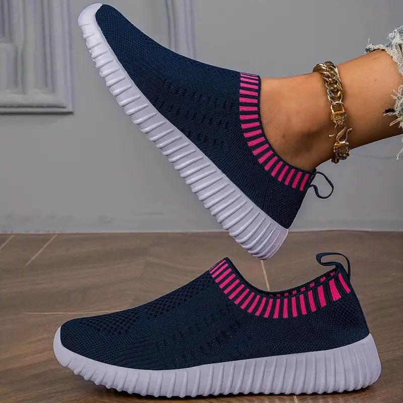 Kvinnors Sneakers Andningsbara Lätta Syntetiska Material med Förstärkt Fotbädd 2