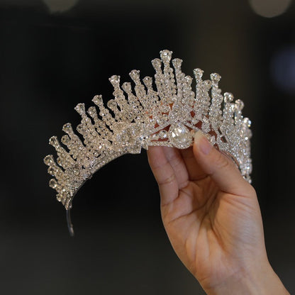 Kvinnors Hårkrona Med Strass Legering Elegant Design-1