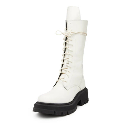 Variant image for Dam Stövlar Spetsdesign Ekosläder med Justerbar Snörning-7