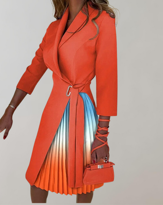 Fina Dam Klänningar A-linjeformad Med Unikt Tryck Högkvalitativt Tyg-1