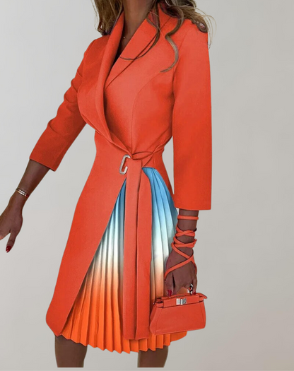 Variant image for Fina Dam Klänningar A-linjeformad Med Unikt Tryck Högkvalitativt Tyg-1