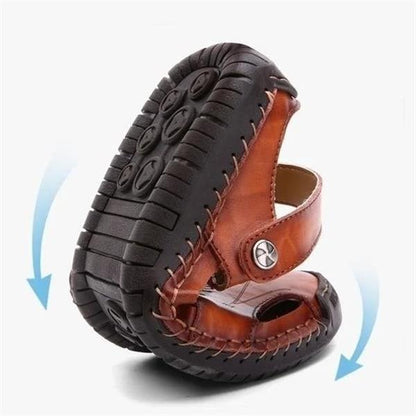 Dam Sandaler Ortopediska Läder Justerbart Fotvalvstöd-3