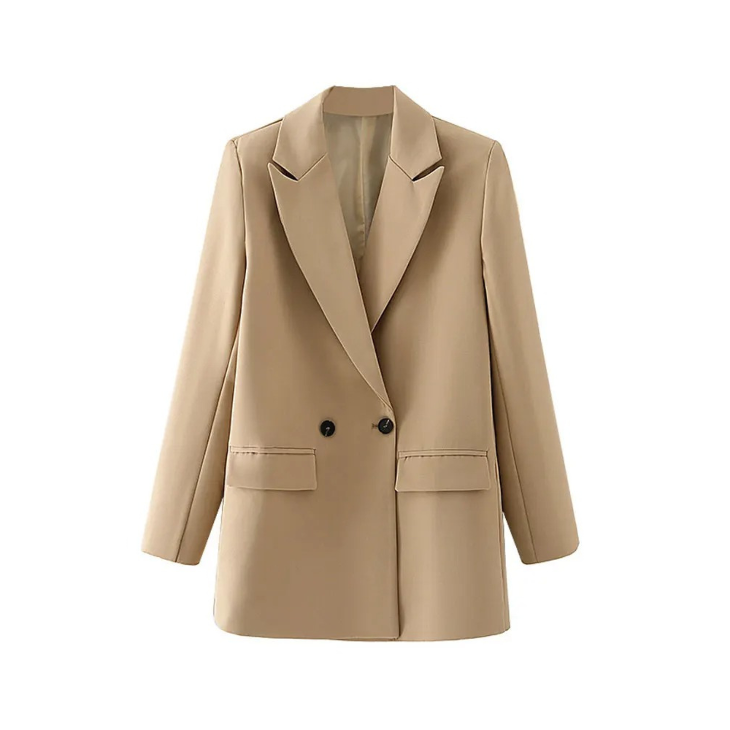 Variant image for Dam Blazer Två-Radig Vintage Stil Polyester Smal Silhuett-19