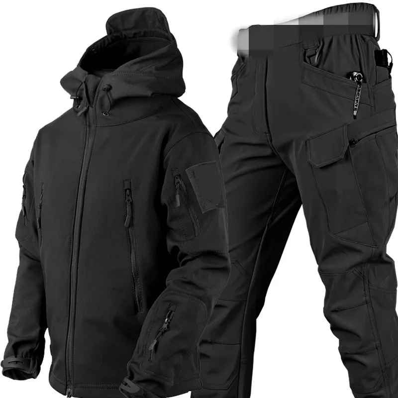 Variant image for Herrjacka Softshell Vindtät Andningsbar för Vinter och Höst-1