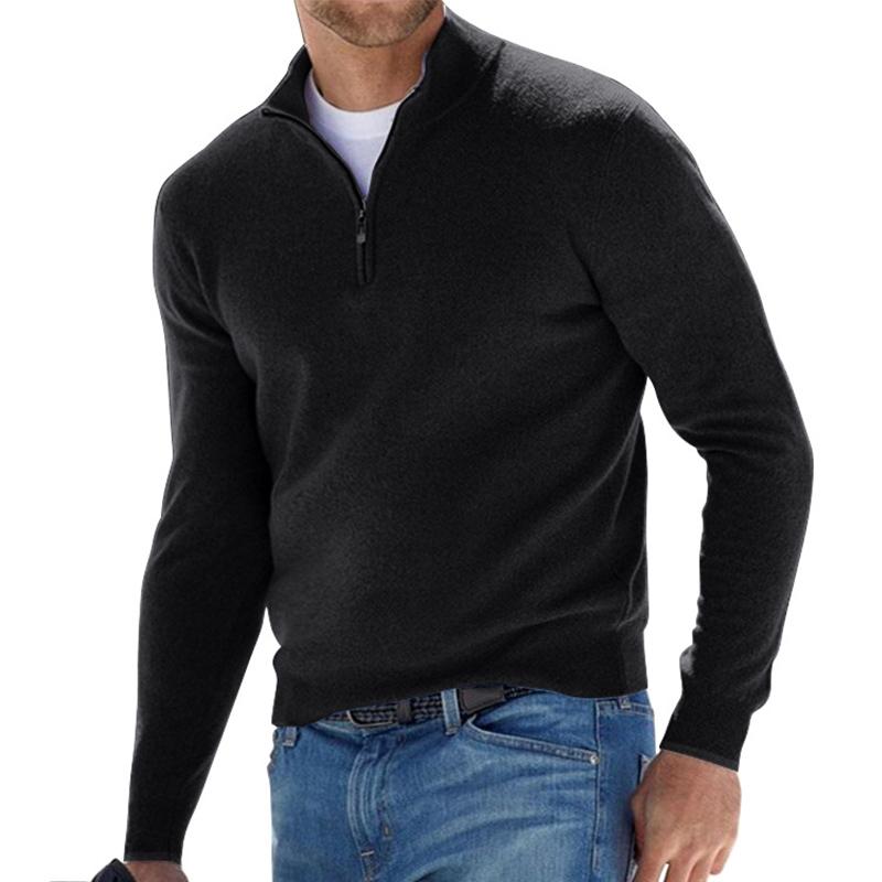 Variant image for Herr Tröja Zip-up Ribbad Eco-bomull-17
