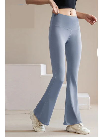 Dam Byxor Med Resår I Midjan Snygga Elastiska Material 12