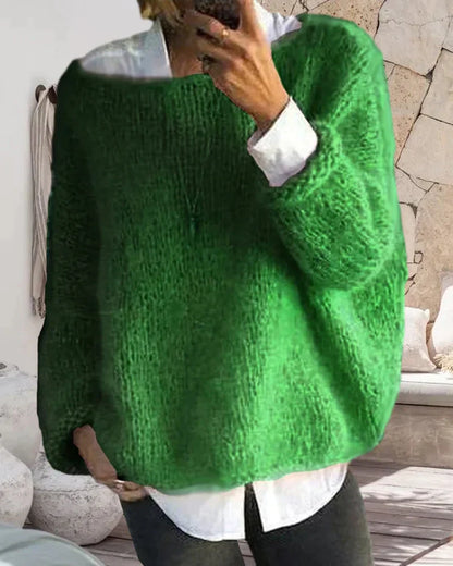 Dam Off-Shoulder Tröja Mjuk Blandning Trendig Design 3