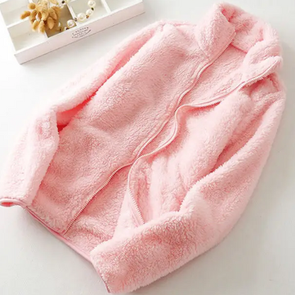 Fleecejacka Dam Fluffig Design med Dragkedja i Polyester 14