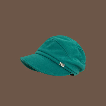 Dam Cabbie Hatt Elegant Bomulls- och Ullmix-5