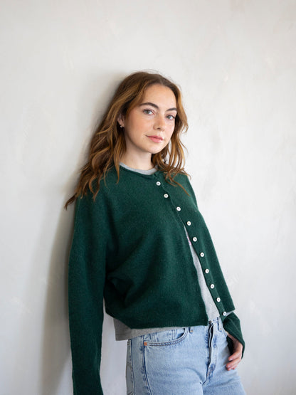 Flerfärgad Cardigan Dam i Mjuk Akryl och Nylon – Lång Kofta för Kalla Dagar, Normal Passform, Perfekt för Avslappnad Stil 3
