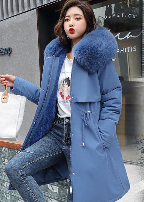 Variant image for Dam Vinterparkas Medium Längd med Fleecefoder och Konstpäls-5