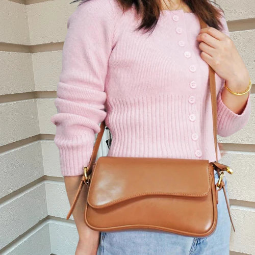 Damhandväska Trendig Läder Rymlig Design-6