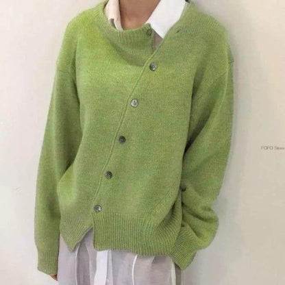 Variant image for Dam Cardigan Asymmetrisk Knapptryck Kashmir-15