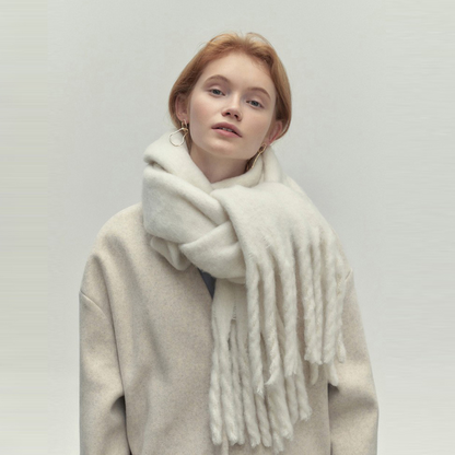 Dam Scarf Vinter Wrap Ull Klassisk Design Mjuk och Hållbar-2