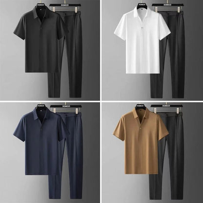 Herr T-shirt Slim Fit Kvalitets Bomull-2