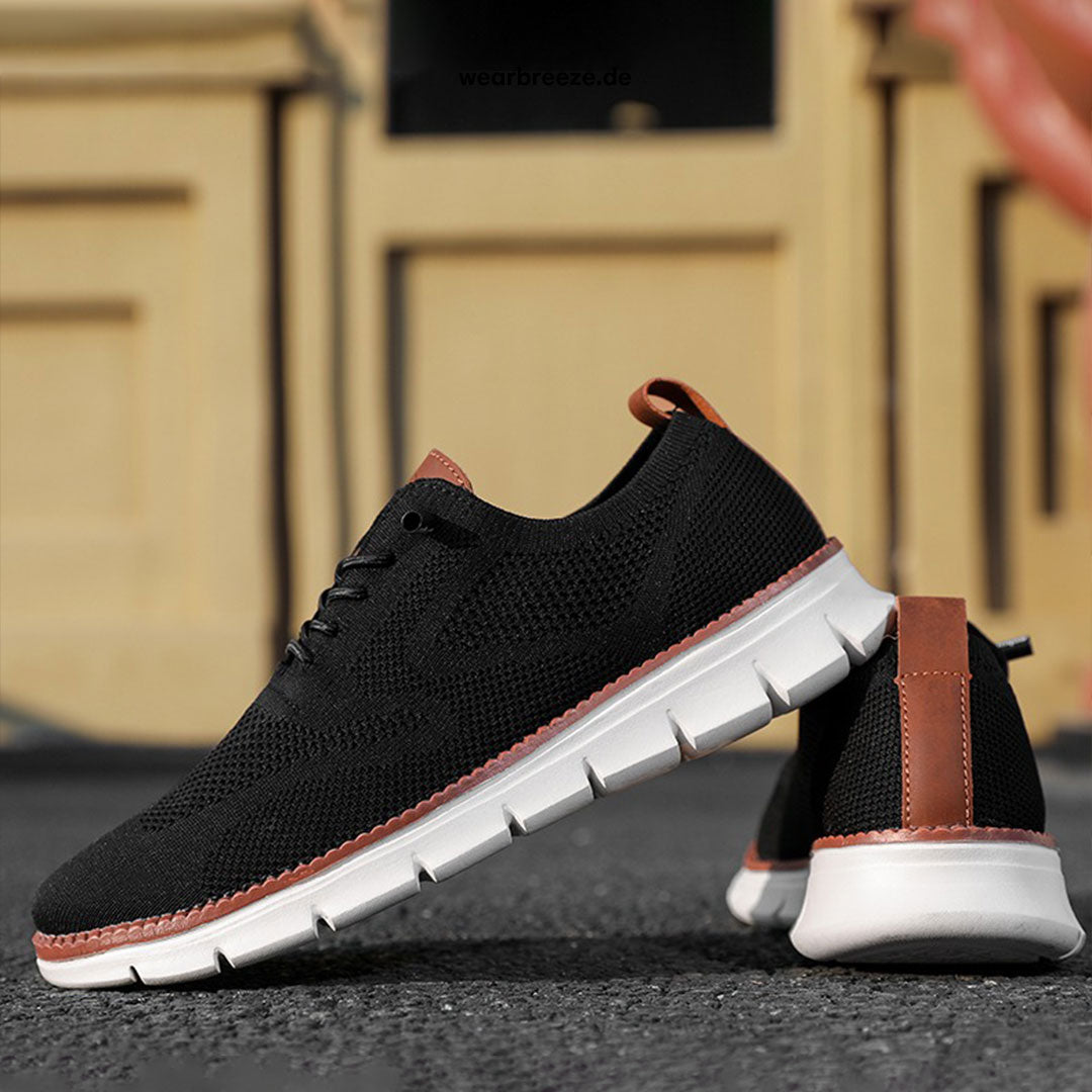 Herr Sneakers Löparskor Mesh Läder För Aktiv Livsstil 8