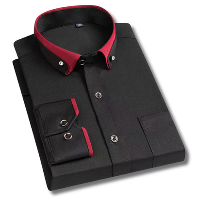 Variant image for Herrskjorta Långa Ärmar Formell Högkvalitativ Bomull Polyester-7