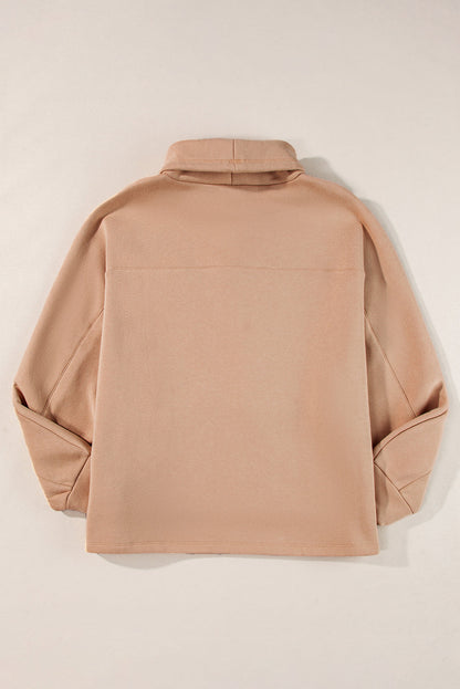Stickad Dam Tröja Turtleneck Klassisk Andningsbart Material 6