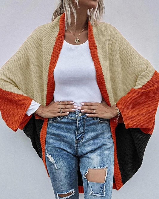 Svart Lång Kofta för Dam – Avslappnad Stickad Cardigan i 100% Akryl, Perfekt för Kalla Dagar 1