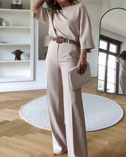 Tvådelat Set Dam Elegant Design Högkvalitativt Tyg 4