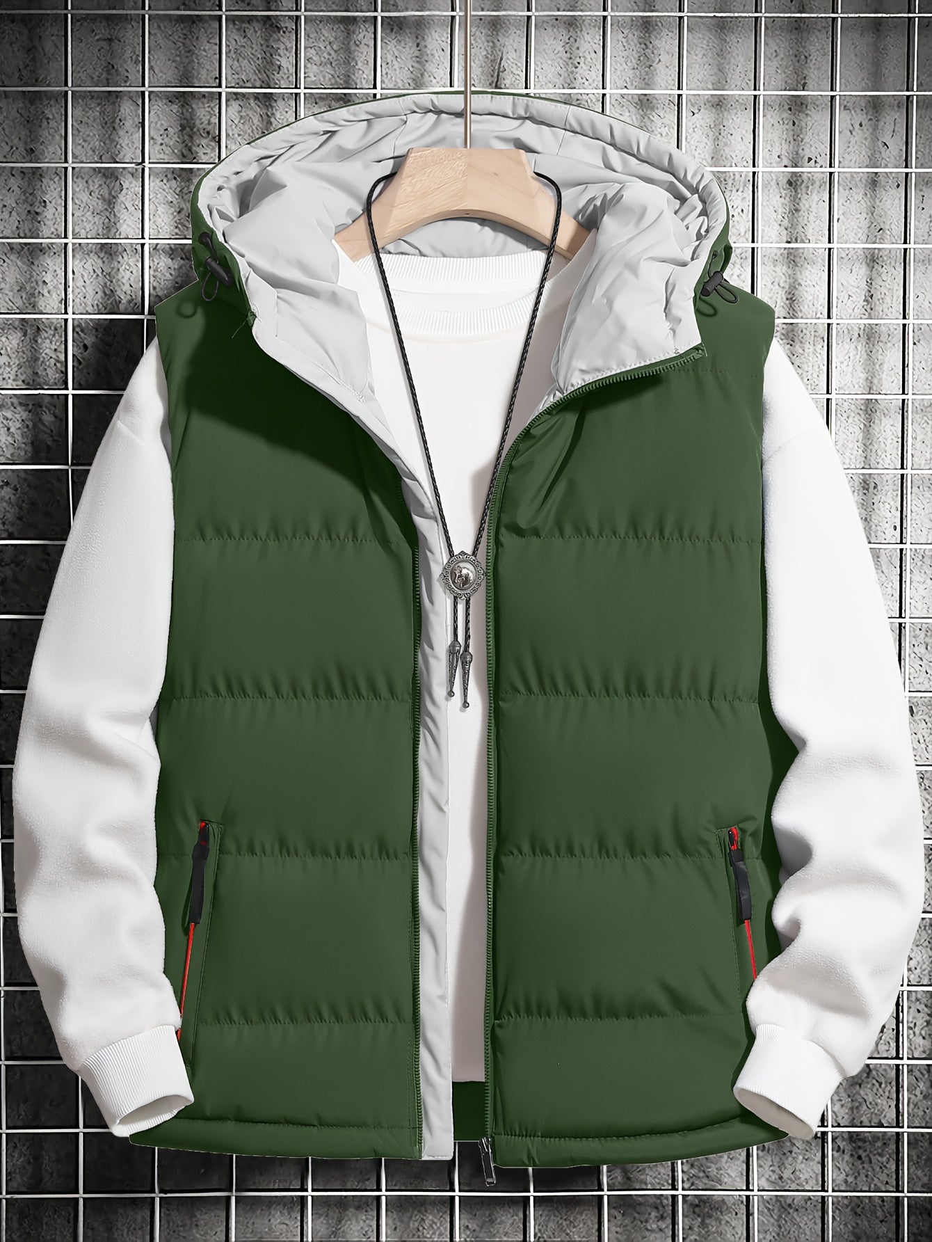 Variant image for Dam Hoodie Väst Gatastil Polyester med Huva och Fickor-31