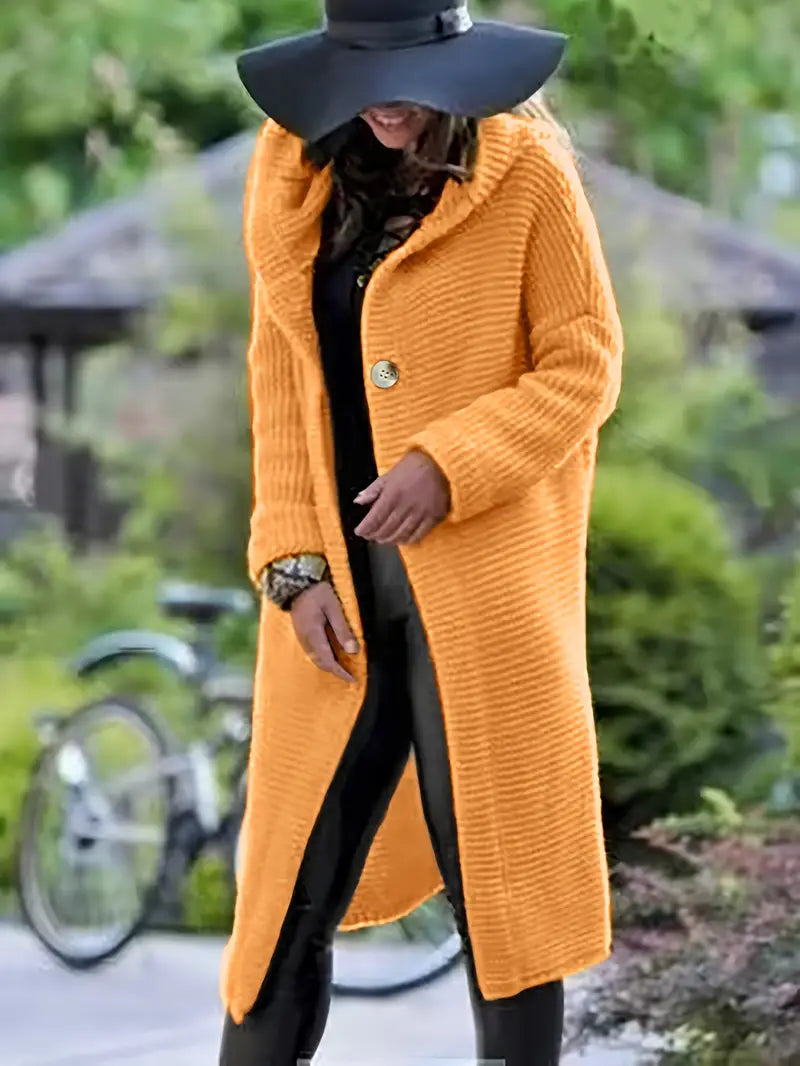 Variant image for Dam Lång Kofta med Huva i Hållbart Material och Smickrande Passform-21