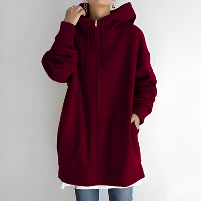 Hoodie Dam i Mjukt Material – Avslappnad Passform med Huva, Perfekt för Vardagsbruk och Utflykter 17