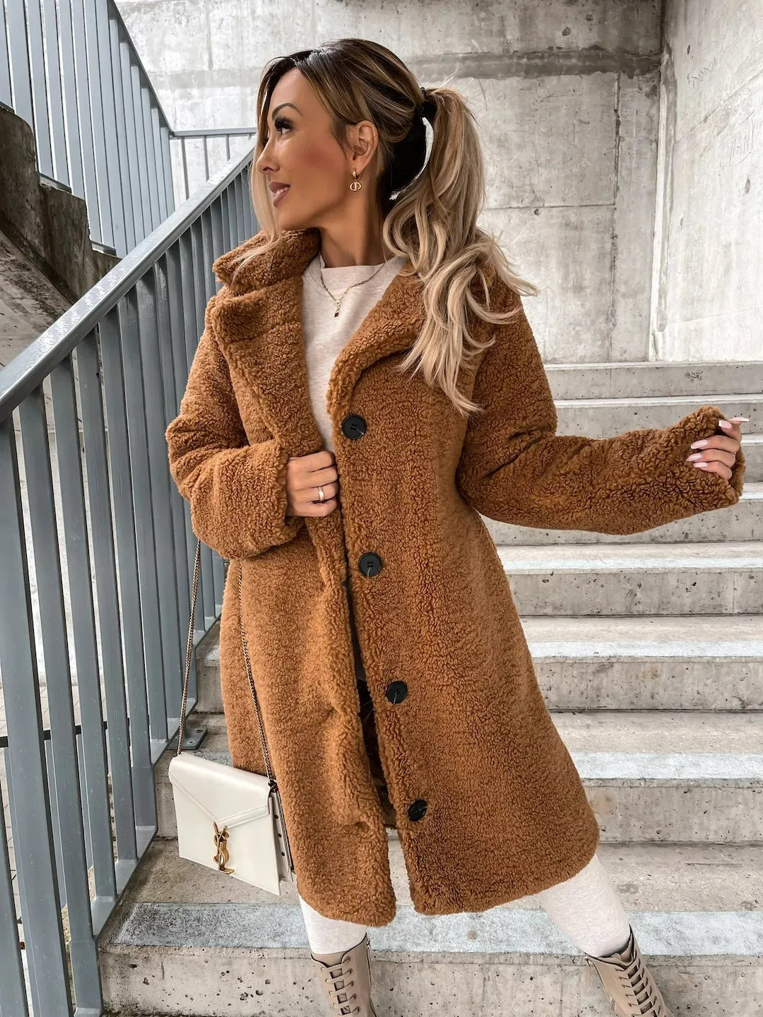 Dam Plyschkappa Elegant Mjuk Kaschmirliknande 3