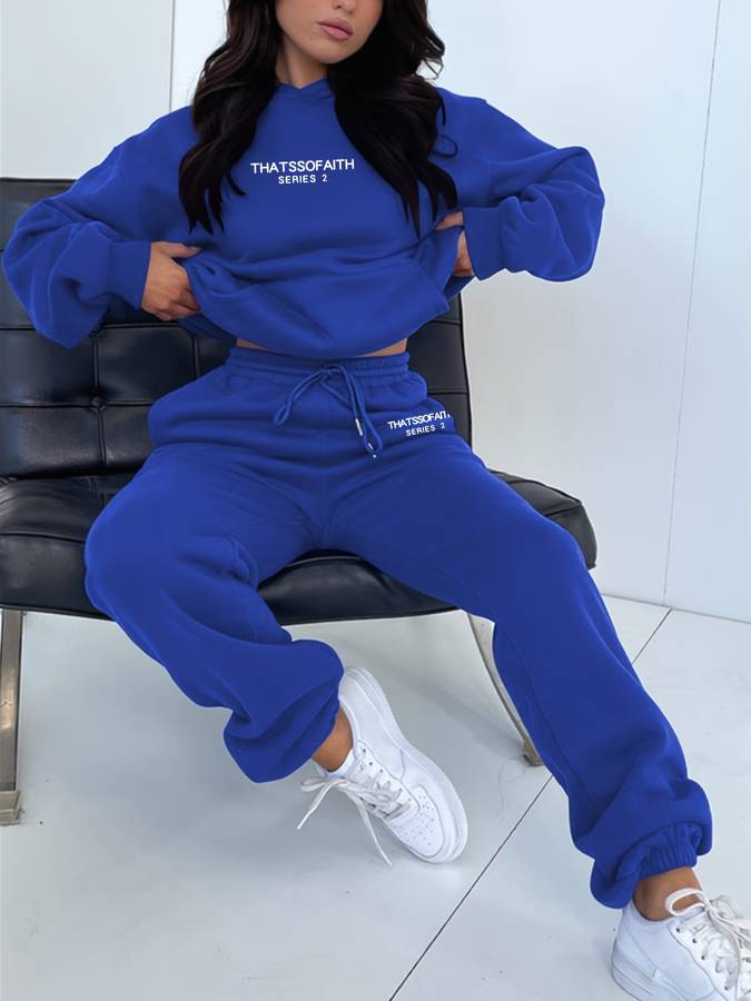 Kvinnors Tvådelad Jogging Set Sportig Design Andningsbart Material-6