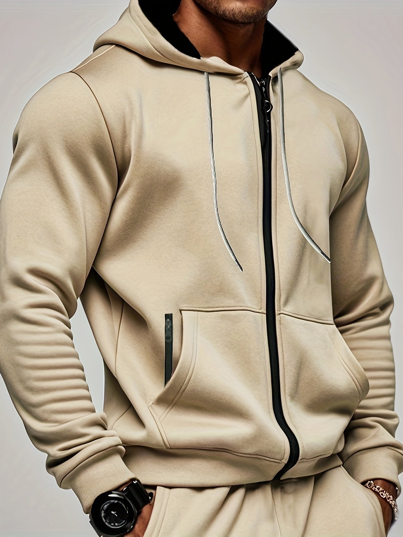 Dam Hoodie Med Dragkedja Mjuk Andningsbar Tyg-6
