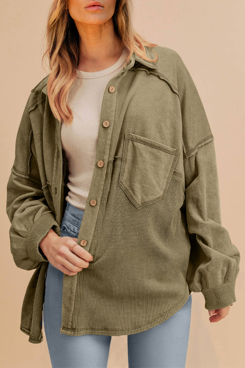 Damjacka Oversized Waffle Patchwork 100% Polyester-1