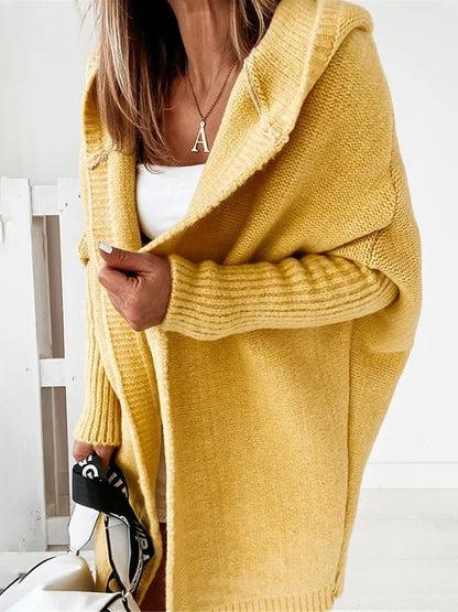 Damjacka Med Huva Modern Stil Polyester För Damer-1