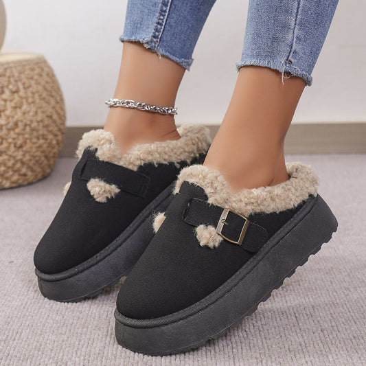 Damtofflor Modern Design Sherpa-foder Halkfri Sula-1