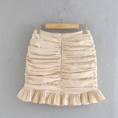 Kvinnors Minikjol med Rüschendetails i Polyester 2