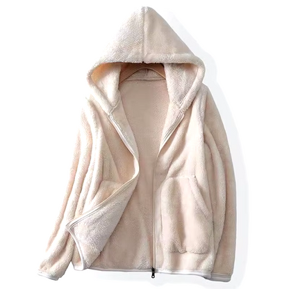 Variant image for Dam Sweatshirt Av Korallfleece Med Stor Huva-7