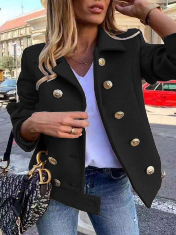 Variant image for Dam Blazer Dubbelknappad Polyester med Gyllene Detaljer-50