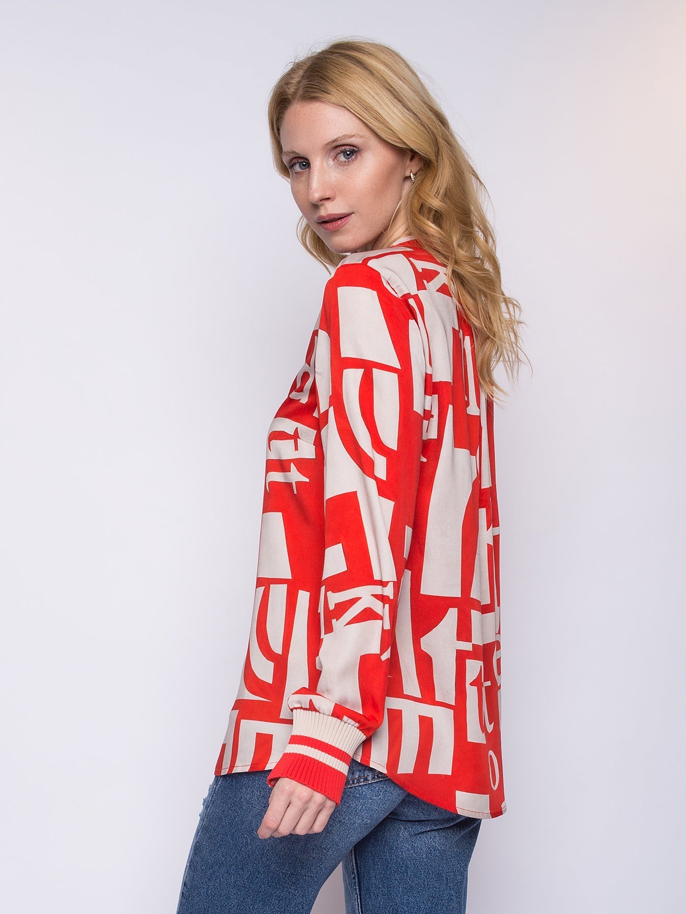 Dam Långärmad Topp Sportig Stil Viskos-2