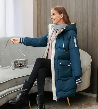 Isolerad Herrjacka Vinter Vatten- och Vindtät Fjäderfyllning för Kalla Dagar – Modern Design 3