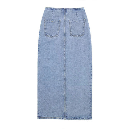 Dam A-Linjekjol med Slits Polyester Elegant A-Linjeformad 3