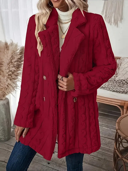 Variant image for Damjacka Dubbelsidig Fleece Avslappnad Passform-49