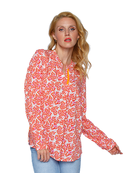 Variant image for Festtoppar Dam Relaxed Fit Viskos med Kontrastdetaljer-1