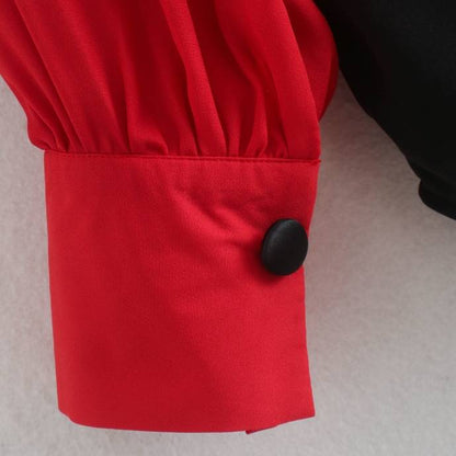 Dam Bodysuit Långärmad Chiffon Polyester Elegant Styling 5