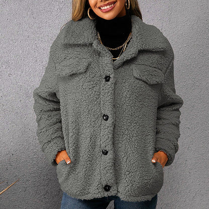 Variant image for Dam Kortjacka Modern Fleece med Vändkrage-5