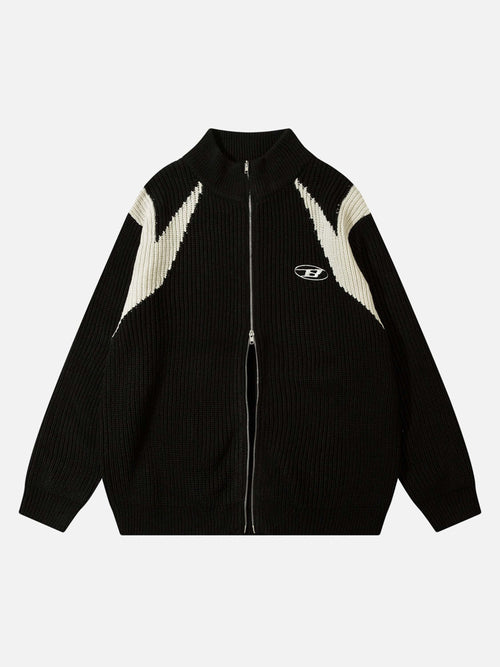 Herrjacka Vävd Med Blixtlås Polyester Klassisk Stil-1