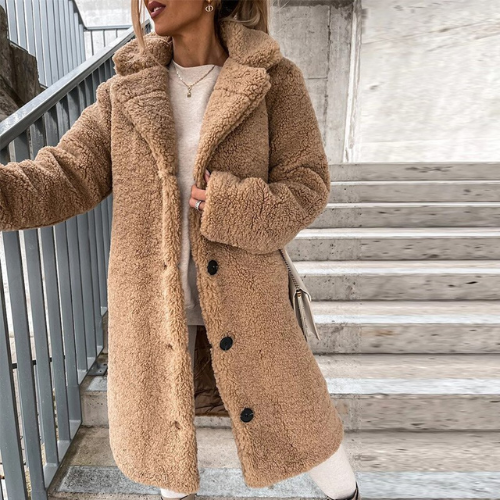Damjacka Mjuk och Bekväm Design för Kalla Dagar i Mjuk Textil-6