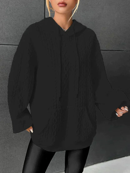 Variant image for Lång Hoodie Dam Avslappnad Mjuk Bomull-7