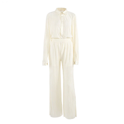 Variant image for Dam Byxor Plisserade Vida Ben med Resår i Midjan Polyester Snygga Byxor-2